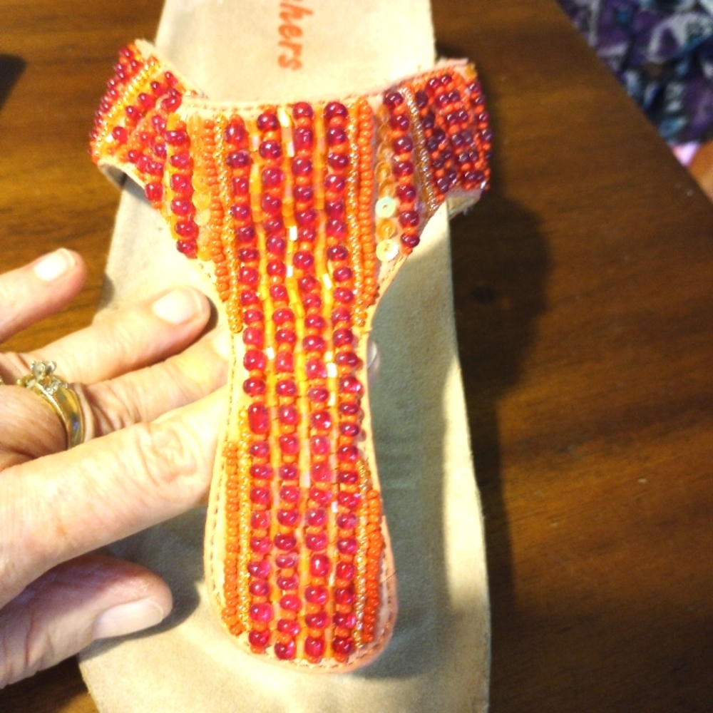 Sketchers beaded platforms